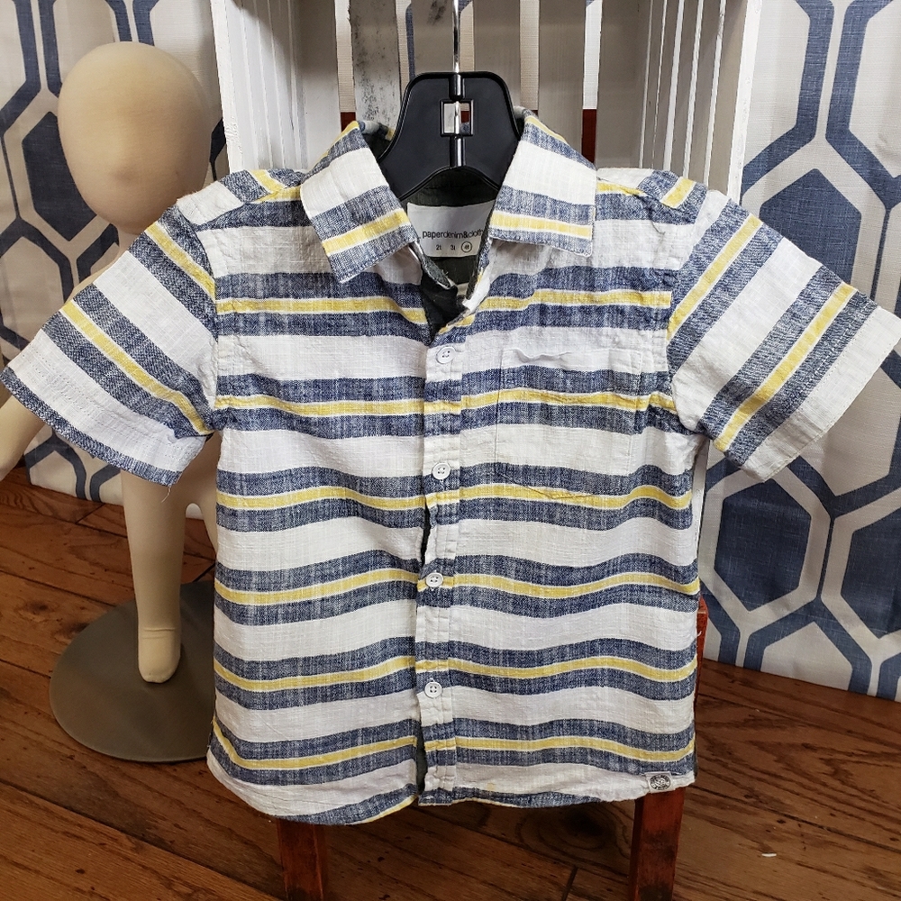 Paper Denim & Cloth Boys 4t Button Up Shirt
